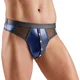 Svenjoyment Elegant Shimmering Wetlook Thong 2111780 Dark Blue XXL