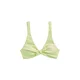 Next Bikini zgornji del kivi/svetlo zelena/bela