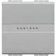 PREKIDAČ OBIČNI LIVING LIGHT 1P 10A 2M SREBRNI NT4051M2AN