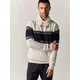 KOROSHI Pulover mornarska/progasto modra/off-bela