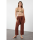 Trendyol Brown Woven Muslin Trousers