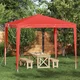 Šator za zabave 250 x 250 x 240 cm Crvena PE i čelik