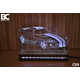Black Cut 3D Lampa Bela