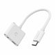 slomart avdio adapter usb-c na mini jack 3,5 mm in usb-c cygnett essential (bel)