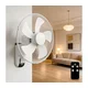 ZEVENTI - Zidni ventilator FANNY 45W/230V prečnik 41 cm beli + daljinski upravljač