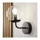 Brilagi - Zidna lampa MALIVA 1xE14/15W/230V crna/prozirna