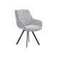 Stol Berwyn 2748 Siva, 87x54x60cm, Blago, Kovina, Naravni furnir