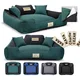 shumee Pasja postelja KINGDOG MM43 115x95 cm personalizirana snemljiva protizdrsna zelena