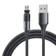 Micro USB pleteni kabel s rotirajućom glavom Rotation za brzo punjenje - 2m - crni