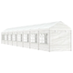 Paviljon s streho bel 17,84x2,28x2,69 m polietilen - vidaXL - Bela - 110,44 - 17.84 x 2.28 x 2.69 m - vidaXL