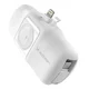 WOZINSKY Mini prenosna baterija 5000 mAh 15 W s polnilnikom za iPhone Lightning in Apple Watch - bela