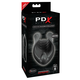 PDX Elite - silikonski vibrator za penis (črn)