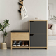 HANAH HOME Cipelarnik Haven Shoe Bench Oak Anthracite