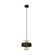 Luster na sajli VOLTA 1xE27/15W/230V crna/ružičasto zlato
