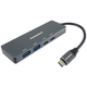 PREMIUMCORD Razdelilnik USB-C na 2x USB 3.2 Type-C 2x USB 3.2, 5G SuperSpeed, aluminij