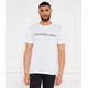 Calvin Klein Jeans Majica J30J322552 Bela Slim Fit