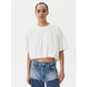 PINKO Majica Torrone 104257 A2F8 Bela Regular Fit