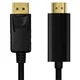Kabel LogiLink DisplayPort na HDMI, 4K/30 Hz, DP/M na HDMI-A/M, črne barve, 5 m