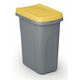 Stefanplast Koš za odpadke HOME ECO SYSTEM, plastičen, 40 l, sivo-rumene barve