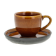 Jantarna keramična skodelica za espresso 70 ml Gastro Black/Amber – Bitz