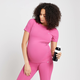 Ženska nosečniška majica s kratkimi rokavi Power MP – Sangria - M