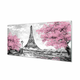 tulup.si Steklena slika Pariz spomladi drevo 100x50 cm 2 obešalnika