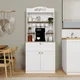 Hanah Home Polica za kuhinju Lucas 1600-93, 80x100x42 cm, Bela