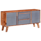 Komoda siva 120 x 30 x 55 cm od masivnog drva