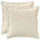 vidaXL Prevleka za blazino 2 pcs HOUTEN Krem 50 x 50 cm Mikrofibra