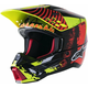 Alpinestars S-M5 Solar Flare Helmet Black/Red Fluorescent/Yellow Fluorescent/Glossy S Čelada