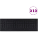 VIDAXL Podloge za stopnice 10 kosov 25x75 cm guma