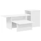 Vidaxl Konzolna miza Bela 91,5 x 35 x 38,5 cm Konstruiran les