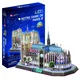 Sparkys 3D sestavljanka Notre Dame de Paris z LED-lučjo – 144 kosov