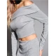 Sinsay - Bluza dugih rukava - srebro