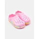 Sinsay - Klompe sa kaišem na peti i LED osvetljenjem Stitch - pastelno roze