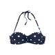 LASCANA Bikini zgornji del  mornarska / bela