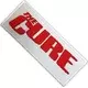 The Cure Red Logo Našitek za šivanje 11 x 4,2 cm