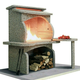 Kamin za roštiljanje Mino (Dimenzija ložišta: 102x62cm)