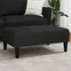 shumee vidaXL Tabure za noge črne barve 77x55x31 cm žamet