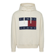 Tommy Jeans Majica bež/mornarska/rdeča/bela