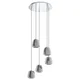 Eglo 39668 - Luster na sajli ALBARINO 5xE27/40W/230V, zadimljeno staklo