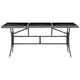 Vidaxl vidaXL Vrtna miza, siva, 170 x 80 x 74 cm, poli ratan
