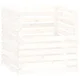 Vidaxl Kompostnik bel 80x80x78 cm trdna borovina