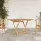 Vidaxl vidaXL Zložljiva vrtna miza O 110x75 cm masivni tikov les