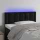 Vidaxl LED posteljno vzglavje črno 90x5x78/88 cm žamet