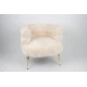 AMC Home Fotelja Rabbit, 78x68x69cm, Bela