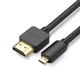 Micro HDMI - HDMI 4K 60Hz kabel, 3m, črn