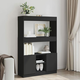 Visoka komoda crna 92 x 33 x 140 cm od konstruiranog drva