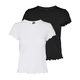 VERO MODA Majica BARBARA  črna / off-bela