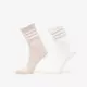 Nogavice adidas 3-Stripes Glitter Crew Socks 2 Pairs Blush Pink/ White S